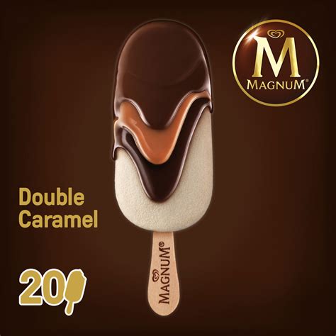 magnum double caramel   ml cr icecream