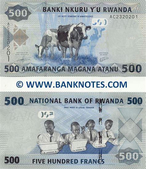 rwanda  francs  rwandan currency bank notes african paper money world currency