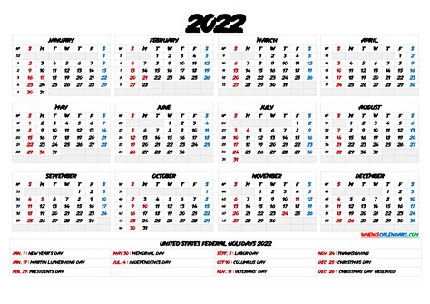 printable calendar  usa template calendar design