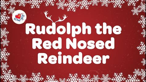 rudolph  red nosed reindeer lyrics keeperplora