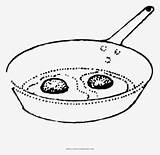 Fries Huevos Sarten Egg sketch template