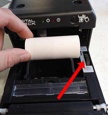 thermal printer paper size setting