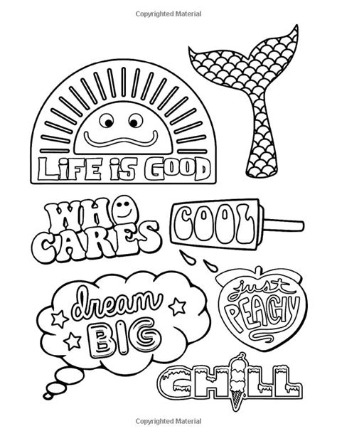 preppy coloring pages printable