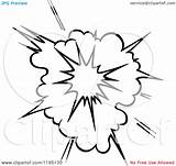 Explosion Coloring Nuke Burst Comic Vector Clipart Poof Illustration Royalty Tradition Sm Designlooter Color Inside Pages 1024px 75kb 1080 sketch template