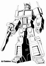 Prime Optimus Transformers Coloring Pages Drawing sketch template