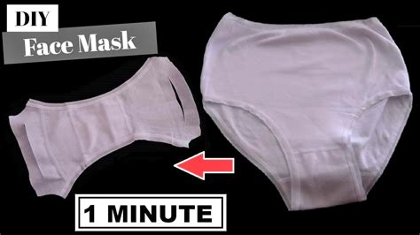 minute diy face mask  underwear  sew   styles