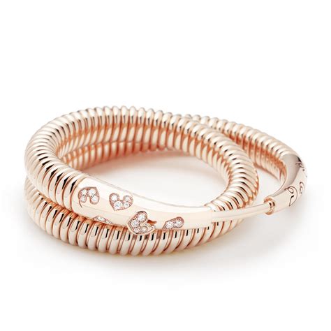 aqqal bracelet rose gold half pavé — intisars