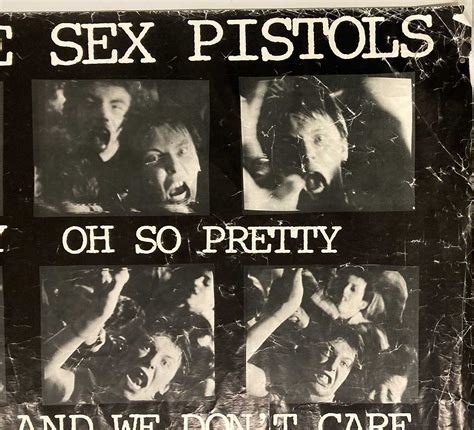An Original Circa 1977 Poster For The Sex Pistols Pretty Vacant F