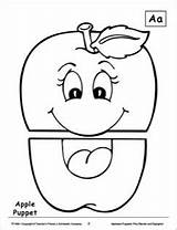 Apple Puppets Svg Annie sketch template