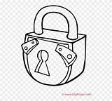 Lock Clipart Book Coloring Pinclipart Pages sketch template