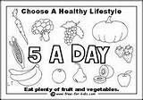 Healthy Eating Kids Worksheets Lifestyle Food Eat Coloring Pages Choices Living Worksheet Grade Health Habits Children Preschool Books Sheets Nutrition sketch template