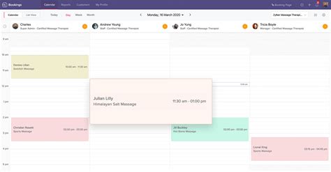 massage appointment scheduler for spas and therapists zoho bookings