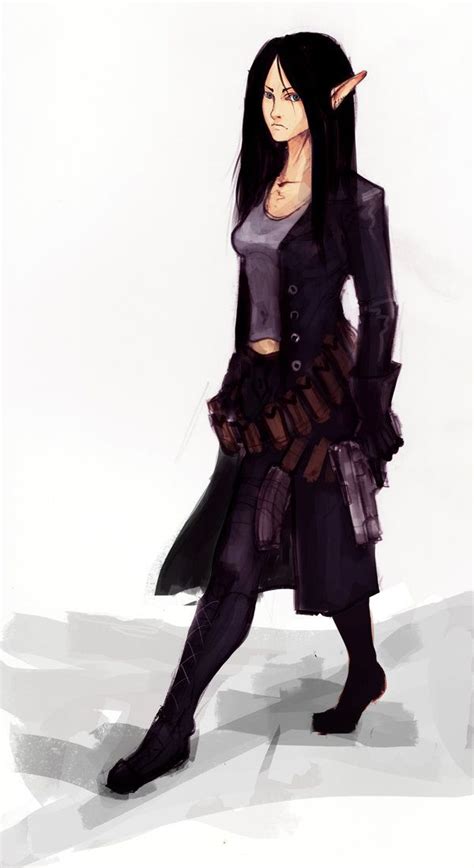 Shadowrun Elf Gunslinger Shadowrun Cyberpunk Character