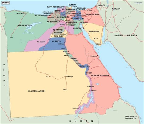 egypt political map vector eps maps eps illustrator map