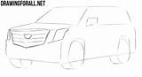 Cadillac Escalade Drawingforall Headlights sketch template