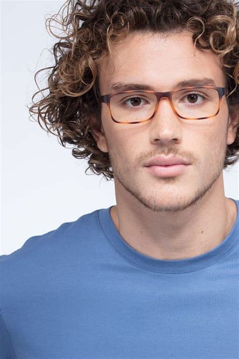 firefly rectangle matte navy frame eyeglasses