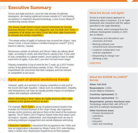 tips  writing  executive summary   survey report