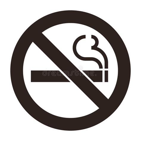 smoking sign stock vector illustration  warning danger
