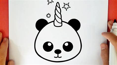 draw  cute pandacorn youtube