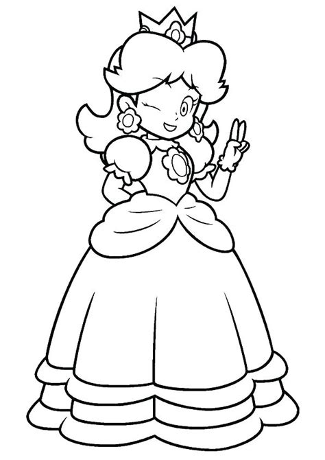 coloring picture  princess peach coloring pages princess peach game
