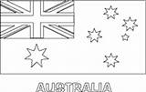 Australia Flag Australian Clip Coloring Colour Colouring National Gif Link Print Size Click sketch template