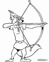 Robin Hood Coloring Pages Disney Disneyclips Ausmalbilder Robinhood Printable Ausmalen Fox Gif Tangled Color Silhouette Kids Drawing Walt Aiming Arrow sketch template