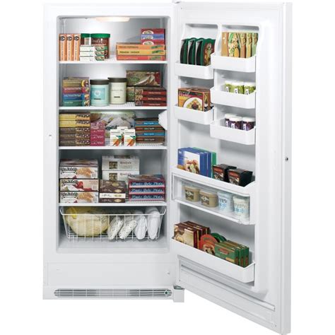 Shop Ge 20 9 Cu Ft Upright Freezer White At