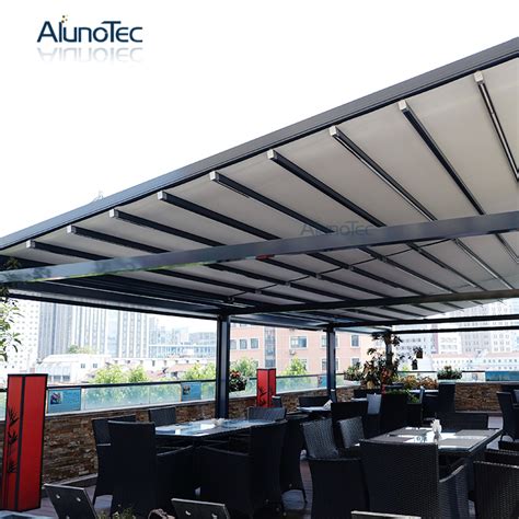 motorized outdoor pvc retractable roof awning china awning  retractable awning price