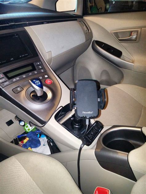 cell phone mount  center console cup holder prius