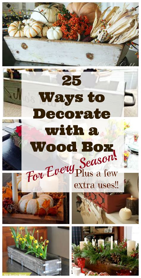 ultimate roundup  wooden box decorating ideas leap  faith