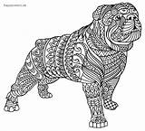 Mandala Mandalas Tiere Erwachsene Goldendoodle  Bulldogge Imprimir Pitbull sketch template