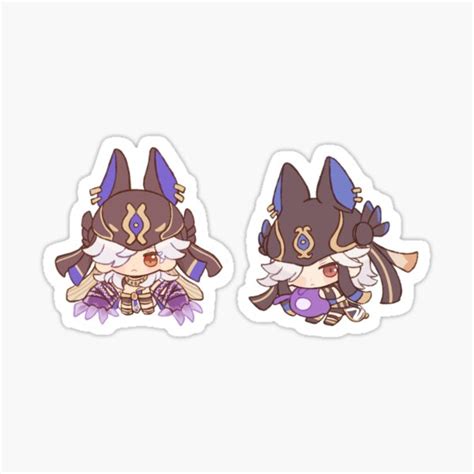 Cyno Chibi Cute Genshin Impact Sumeru Sticker For Sale By Sara2806