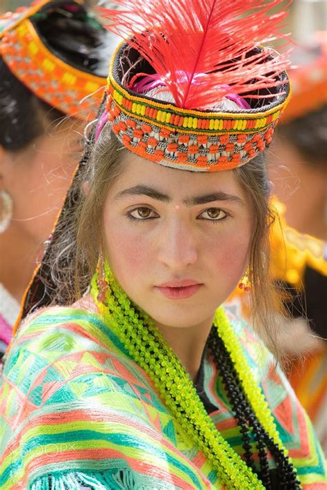 a beautiful face from kalasha valley chitral pakistan