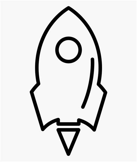 clip art rocket ship outline easy space rocket drawing
