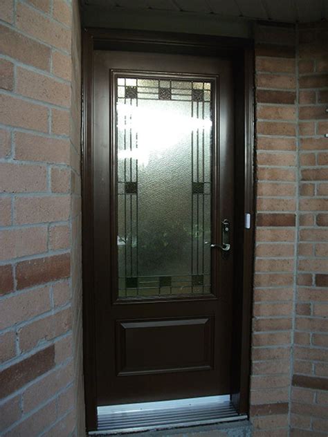 Stained Glass Single Door Installed By Toronto Front Doors 200 Front