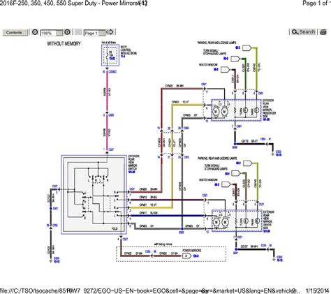 ford excursion power mirror wiring diagram