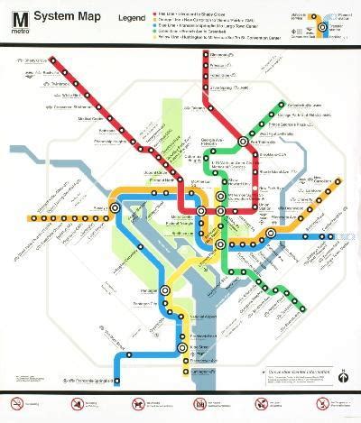 washington metro map serigraph