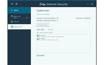 Zillya! Internet Security screenshot #1