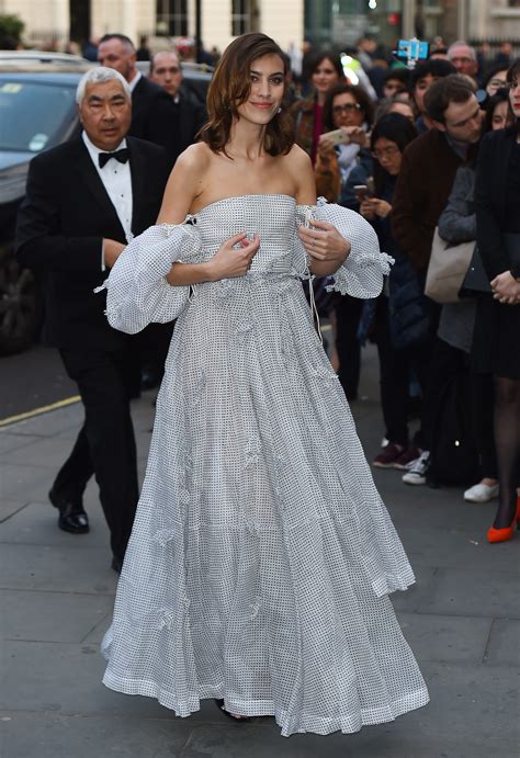 Alexa Chung Has A Bridal Fashion Moment In London At The National