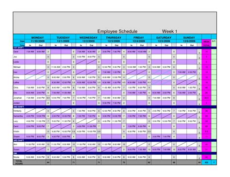 hour employee schedule template schedule template schedule templates monthly schedule