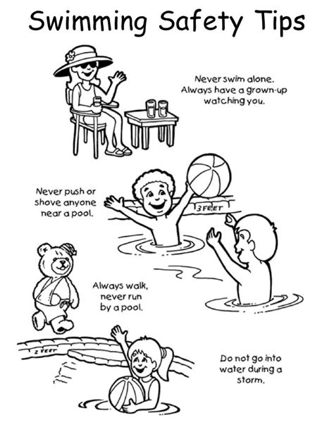 printable summer safety coloring pages patricia sinclairs