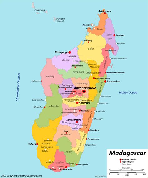 madagascar map detailed maps  republic  madagascar