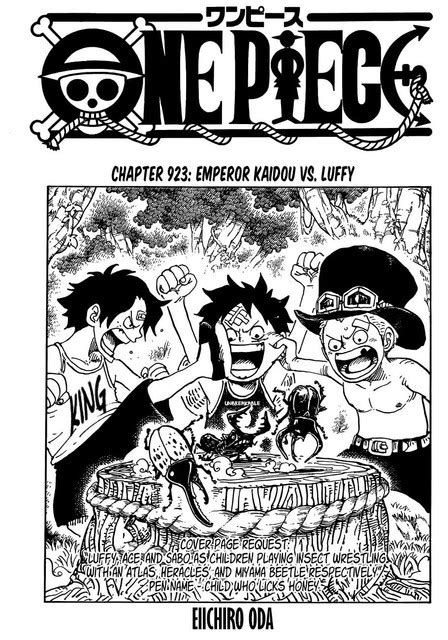 piece chapter  emperor kaidou  luffy  piece manga