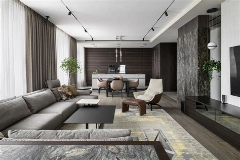 modern family apartment design unites comfort luxury  simplicity