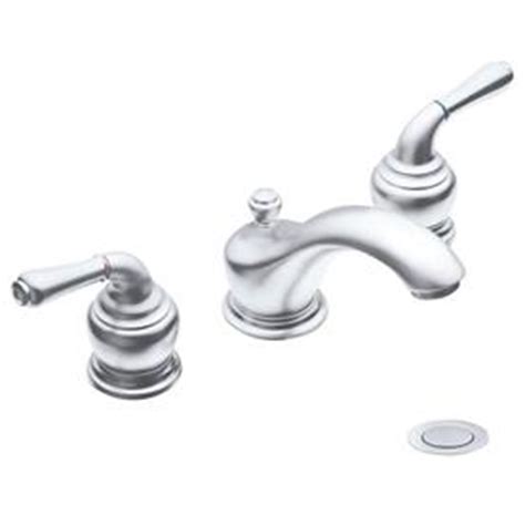shop moen monticello platinum  handle widespread watersense bathroom faucet  lowescom