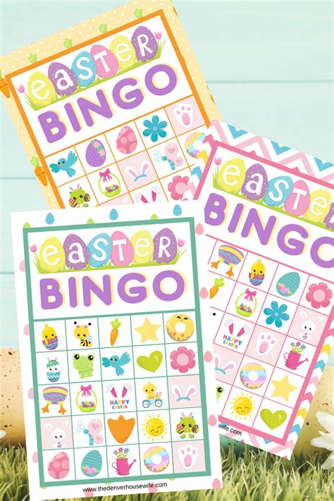 printable easter bingo  denver housewife