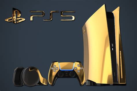 bling gold 24 karat ps5 goes on sale for £8 000 and it looks incredible