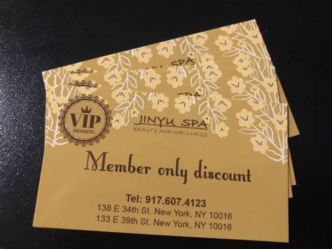 spa membership jinyu wellness center