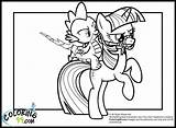 Pony Little Coloring Spike Pages Twilight Sparkle Drawing Friends Color Mlp Team Getcolorings Printable Print Getdrawings Comments sketch template