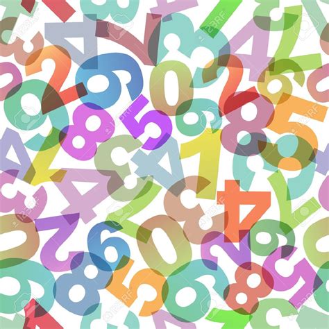 jumbled numbers clipart